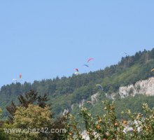 Paragliging at Talloires, Lake Annecy