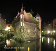 The old prison at night, Annecy
